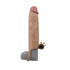 Pleasure X-Tender Vibrating Penis Sleeve Flesh 3 Inch